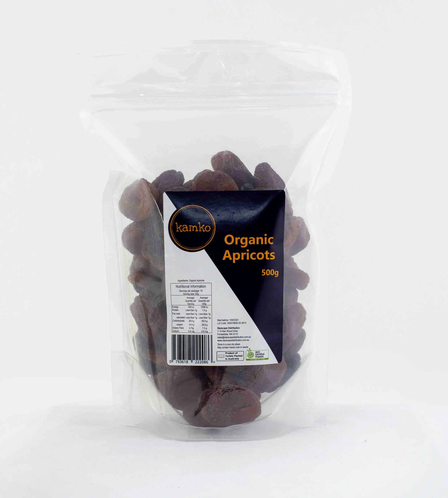 kamko organic dried apricots